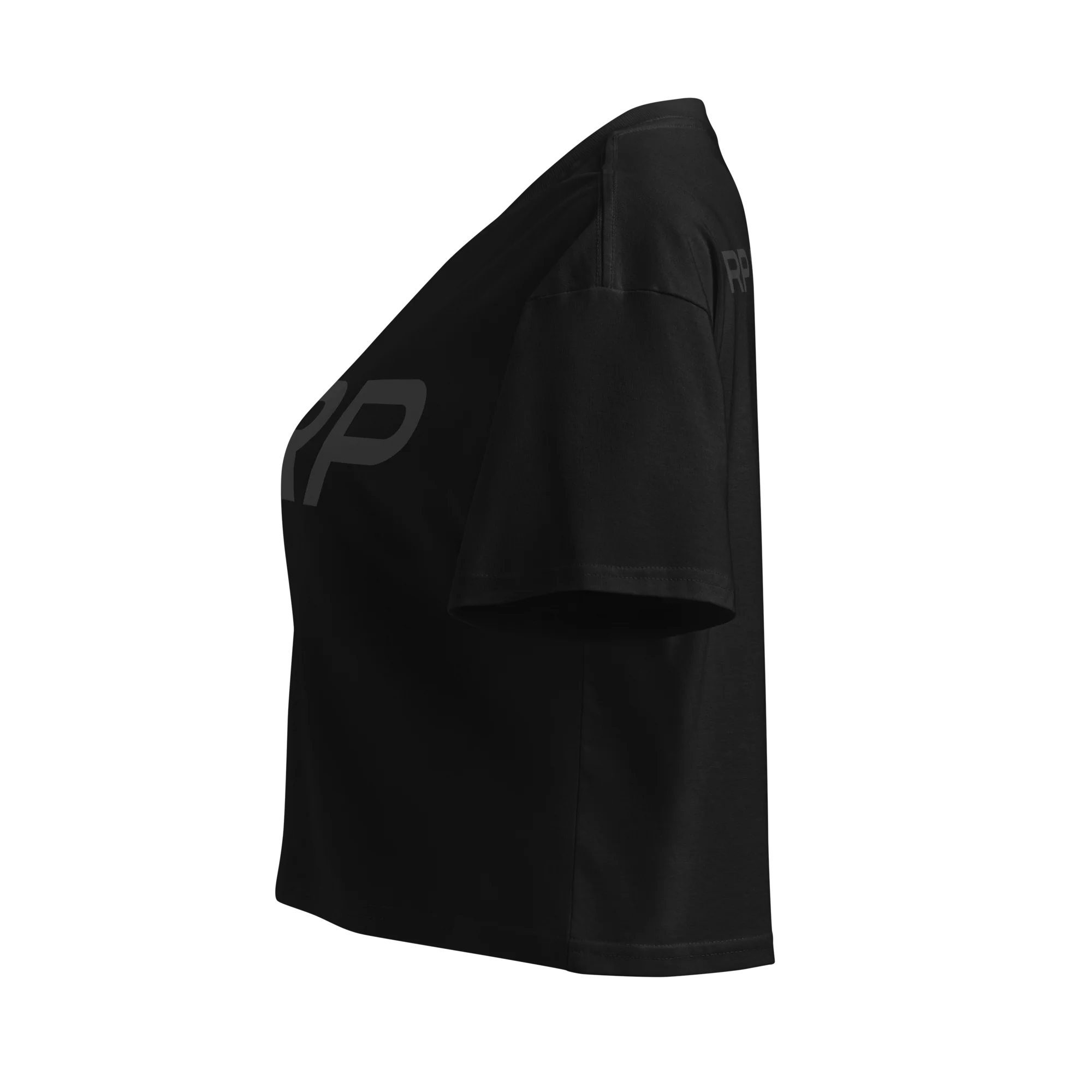 Black on Black Crop Top - Image 3