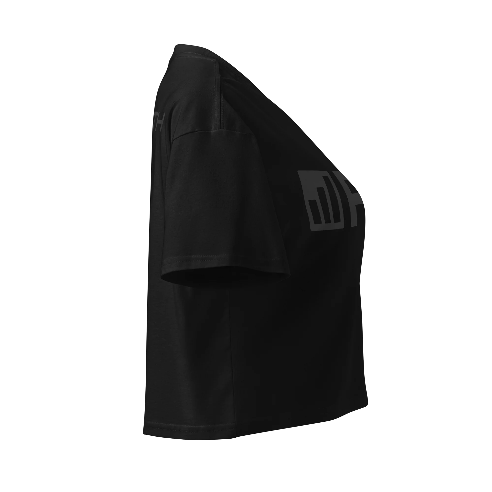 Black on Black Crop Top - Image 4